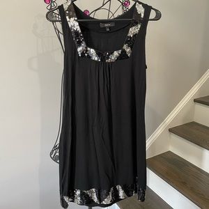 Express sparkly black dress small